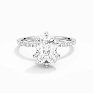 Simple Radiant 2.00ct Moissanite Bague de fiançailles