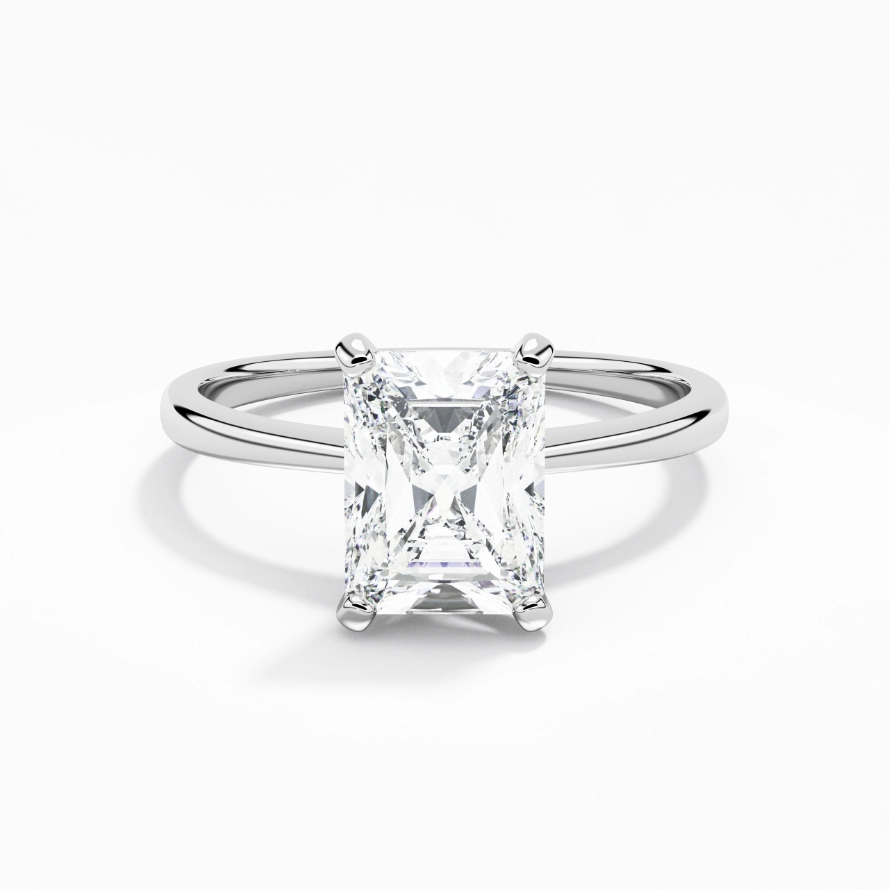 925 Sterling Silver Cubic Zirconia Engagement Ring