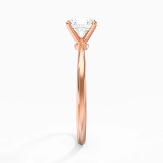 18K Rose Gold Moissanite Engagement Ring