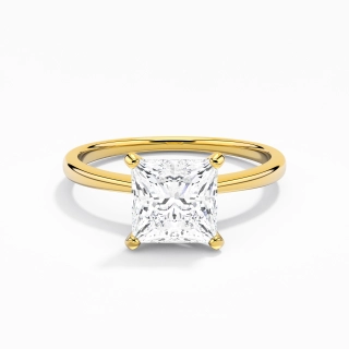 14K Gold Moissanite Engagement Ring