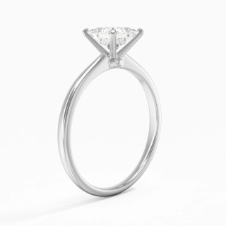 14K White Gold Moissanite Engagement Ring