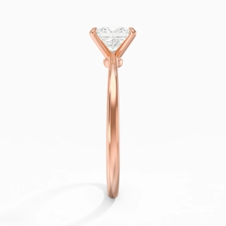 18K Rose Gold Moissanite Engagement Ring