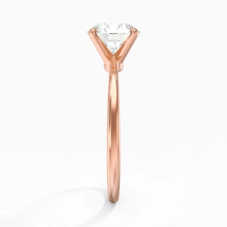 18K Rose Gold Moissanite Engagement Ring