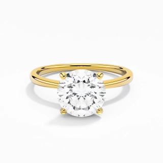 14K Gold Moissanite Engagement Ring