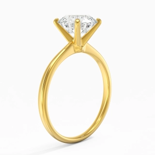 14K Gold Moissanite Engagement Ring