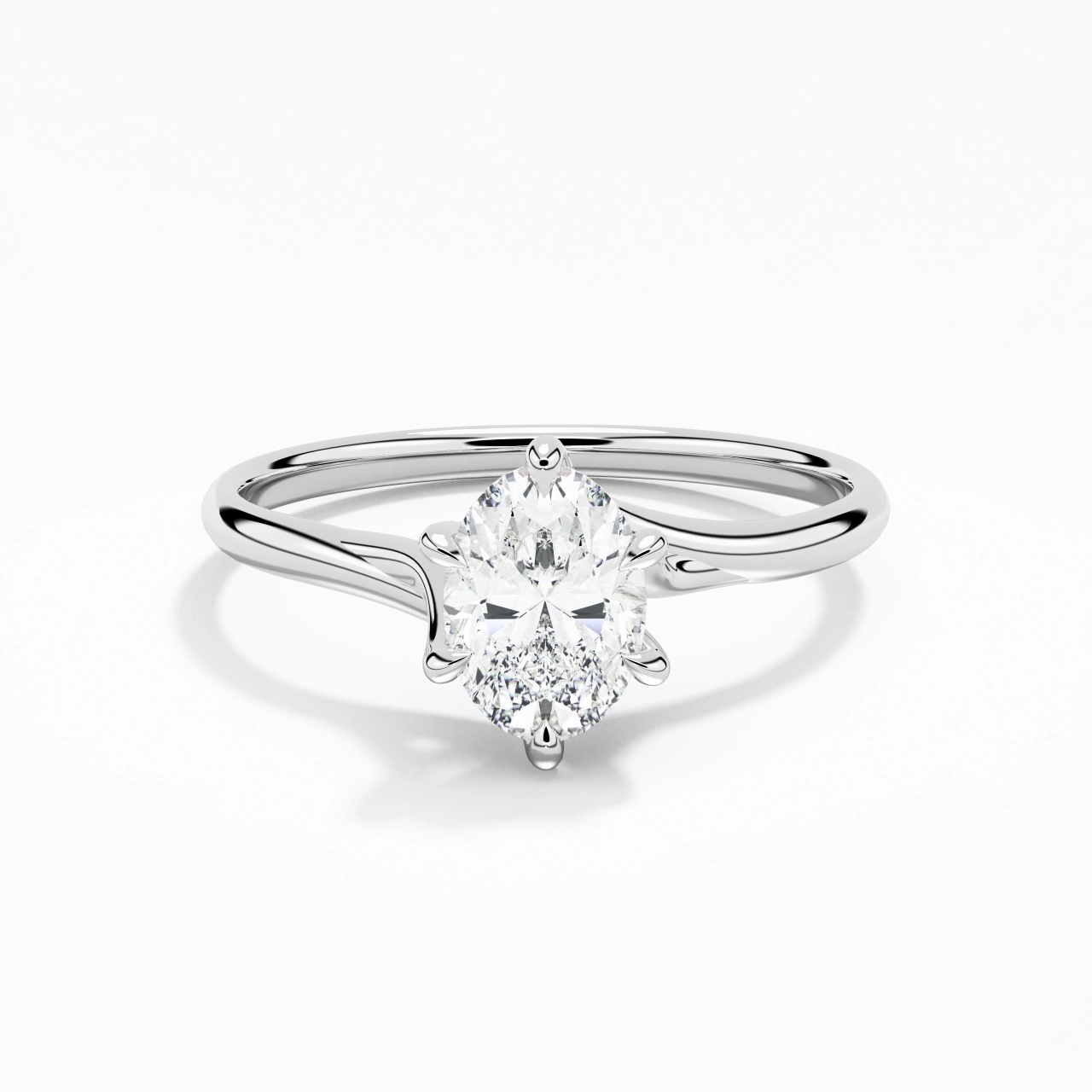 Classic Oval Cut Engagement Ring