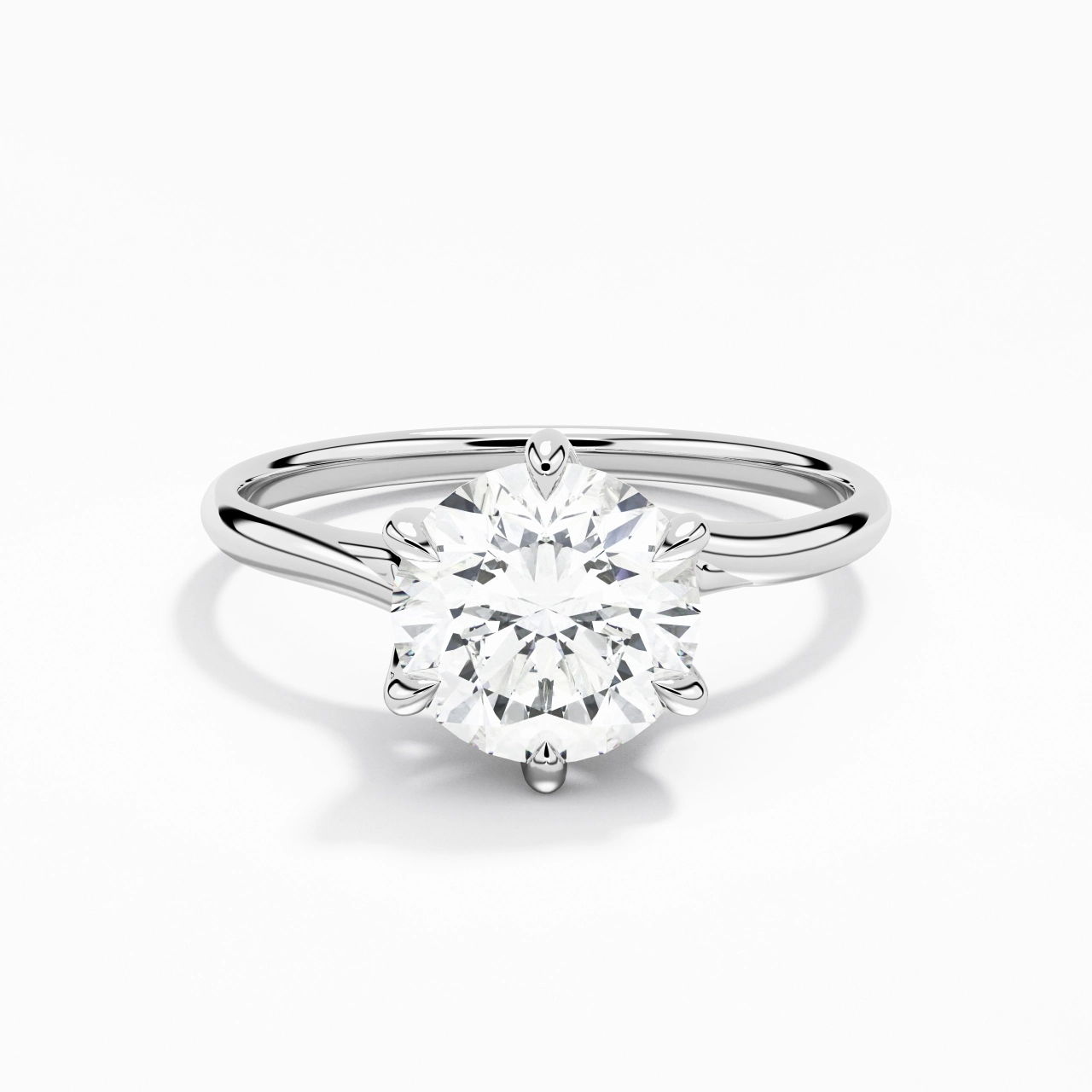 Classic Round Cut Engagement Ring