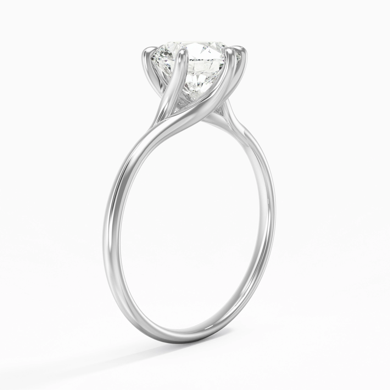 Classic Round Cut Engagement Ring