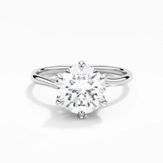 Classic Round Cut Engagement Ring