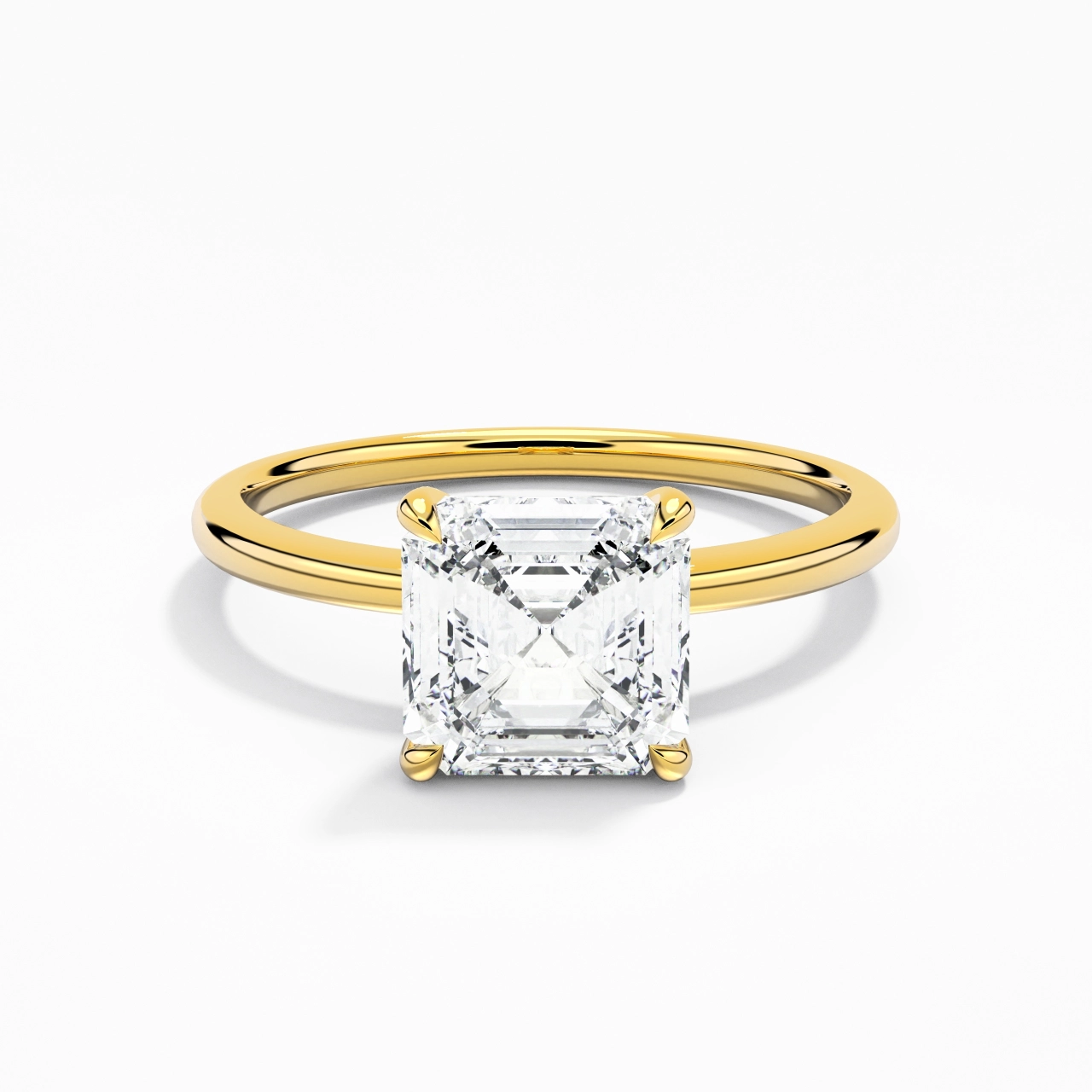 2.00ct Moissanite Engagement Ring 14K Gold