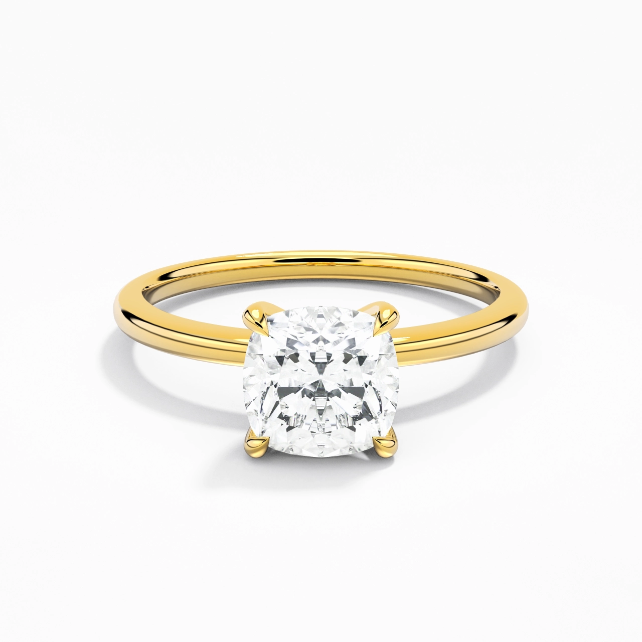 1.50ct Moissanite Engagement Ring 14K Gold