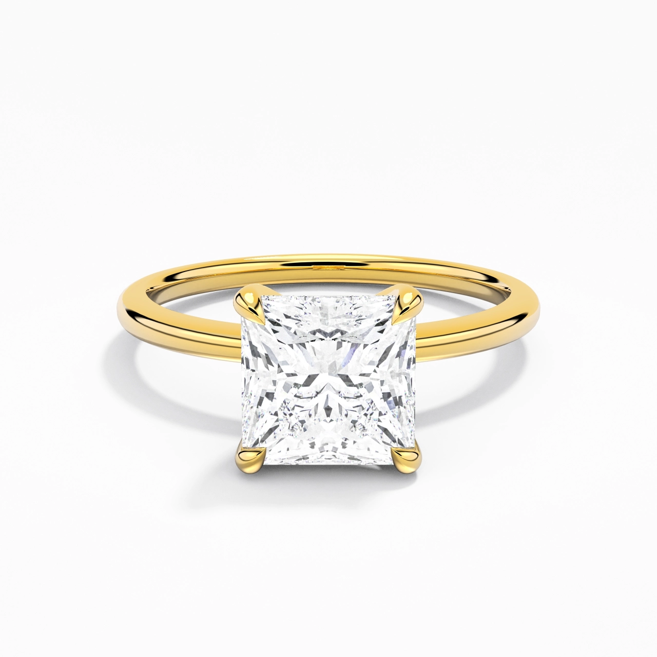 2.00ct Moissanite Engagement Ring 14K Gold