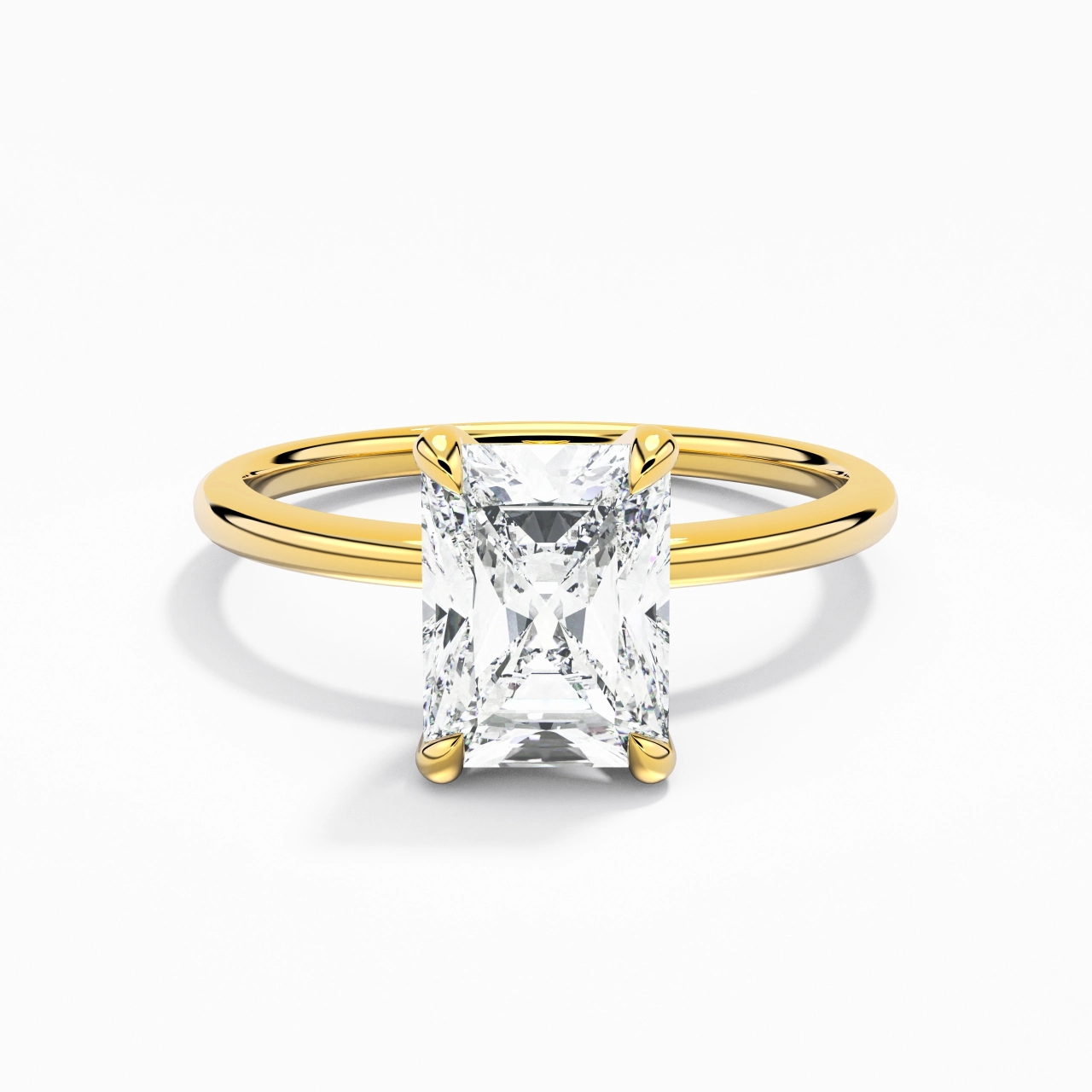 2.00ct Moissanite Engagement Ring 14K Gold