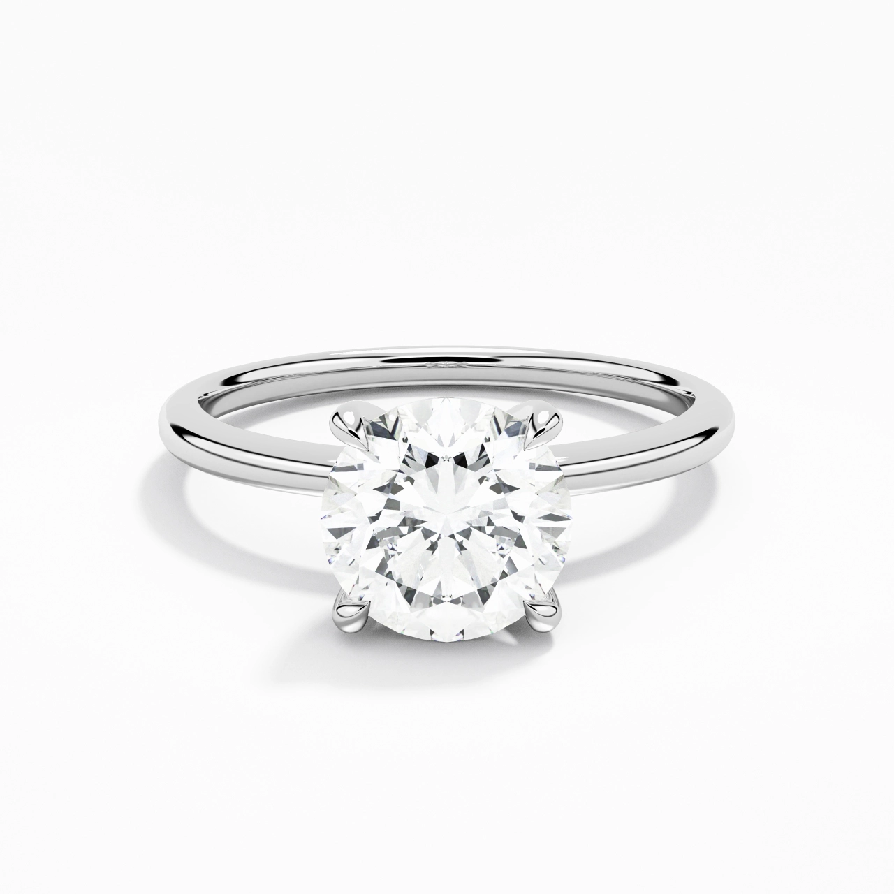 1.50ct Moissanite Engagement Ring Platinum