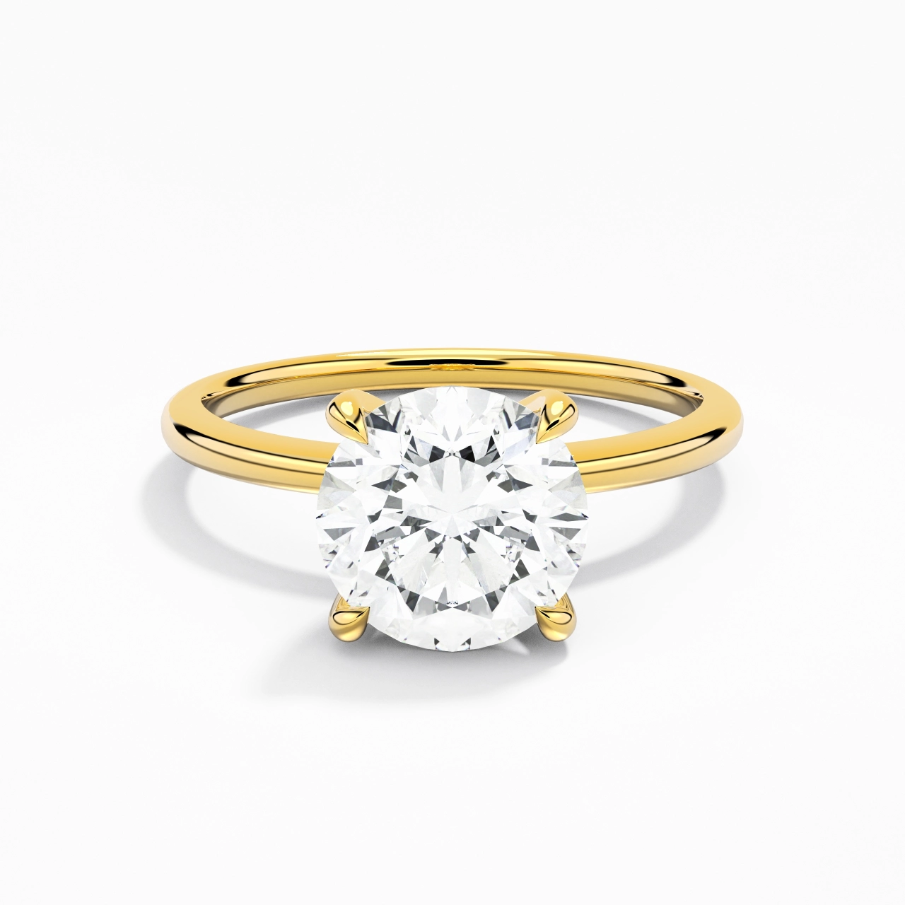 2.00ct Moissanite Engagement Ring 14K Gold