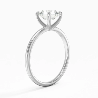 1.50ct Moissanite Engagement Ring 14K White Gold