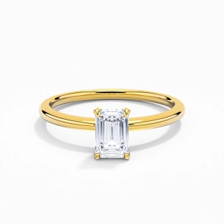 0.80ct Moissanite Engagement Ring 14K Gold