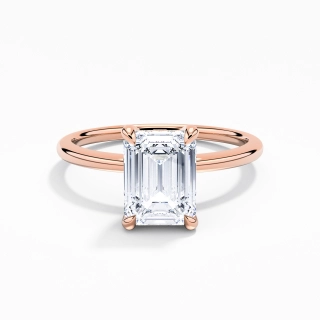 2.00ct Moissanite Engagement Ring 18K Rose Gold