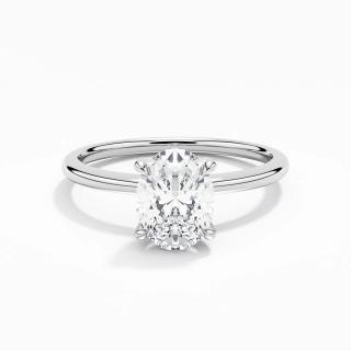 1.50ct Moissanite Engagement Ring 14K White Gold