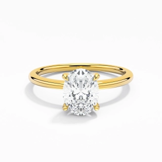 1.50ct Moissanite Engagement Ring 14K Gold