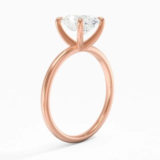 2.00ct Moissanite Engagement Ring 14K Rose Gold