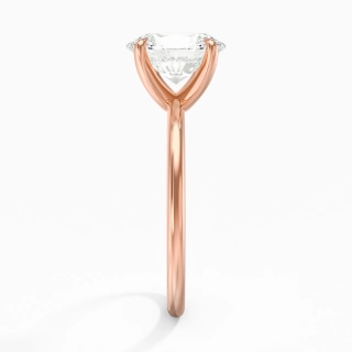 2.00ct Moissanite Engagement Ring 14K Rose Gold