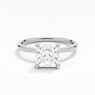 1.50ct Moissanite Engagement Ring 14K White Gold