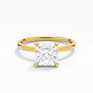 1.50ct Moissanite Engagement Ring 14K Gold