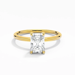 1.00ct Moissanite Engagement Ring 14K Gold