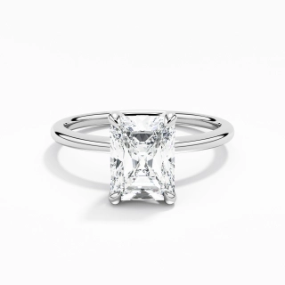 2.00ct Moissanite Engagement Ring 14K White Gold