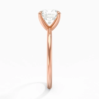 1.50ct Moissanite Engagement Ring 14K Rose Gold