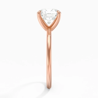 2.00ct Moissanite Engagement Ring 14K Rose Gold