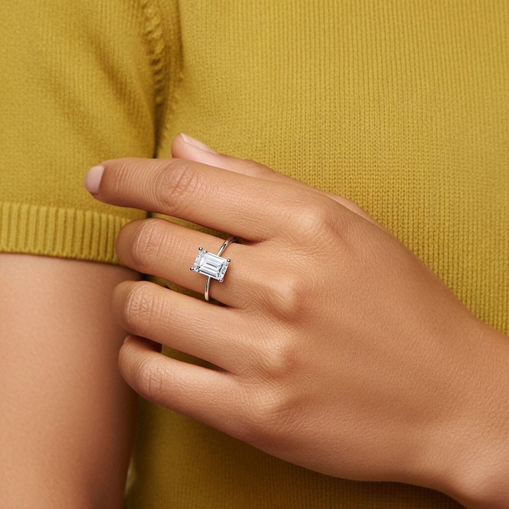 2.00ct Cubic Zirconia Engagement Ring 925 Sterling Silver