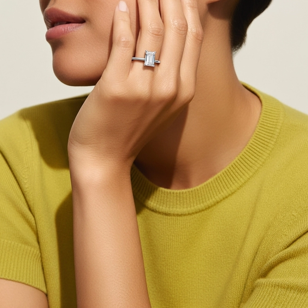 2.00ct Cubic Zirconia Engagement Ring 925 Sterling Silver