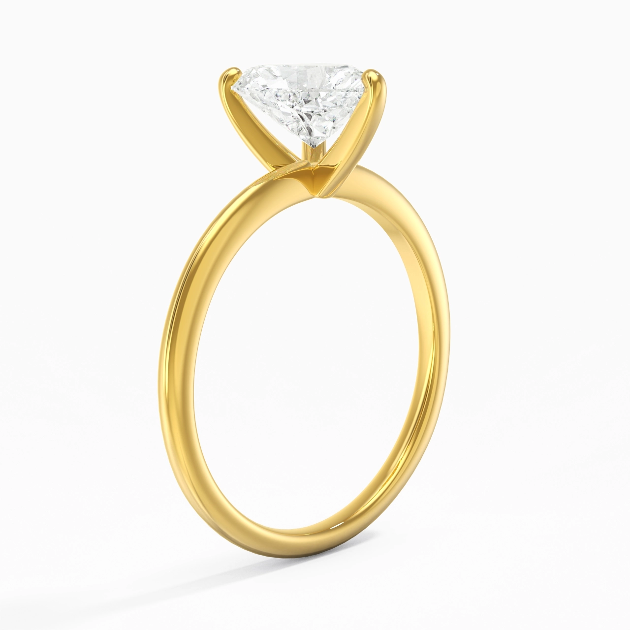 1.50ct Moissanite Engagement Ring 18K Gold