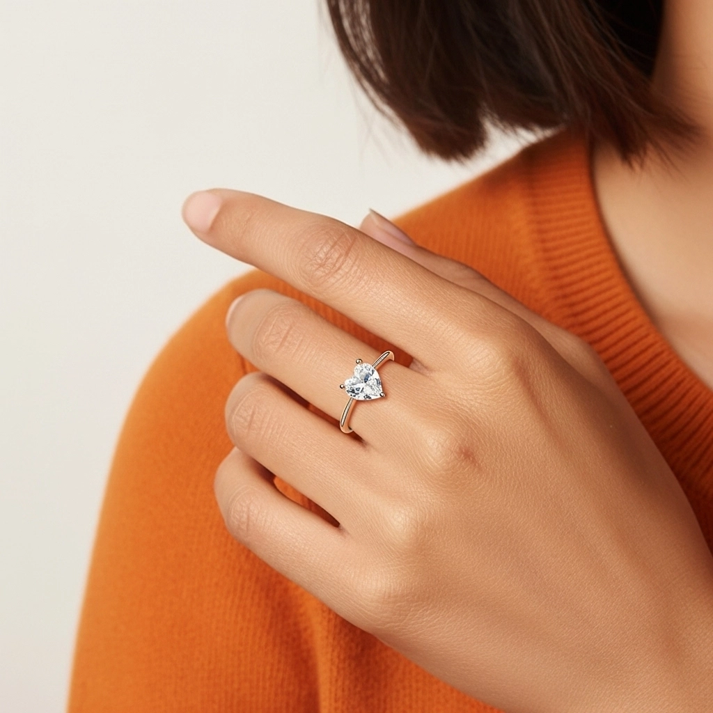 2.00ct Cubic Zirconia Engagement Ring 925 Sterling Silver