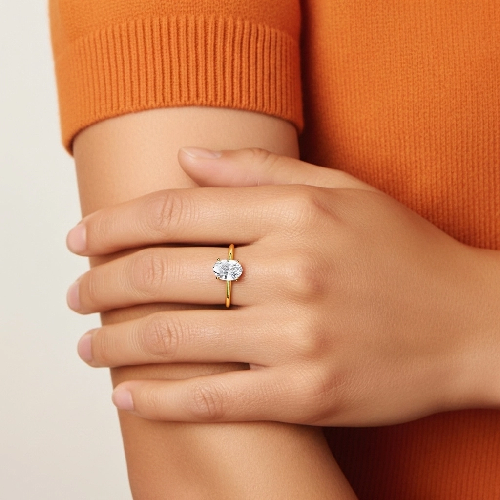 2.00ct Cubic Zirconia Engagement Ring 925 Sterling Silver