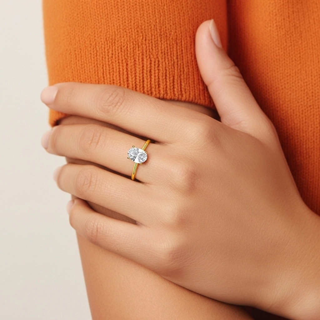 2.00ct Cubic Zirconia Engagement Ring 925 Sterling Silver