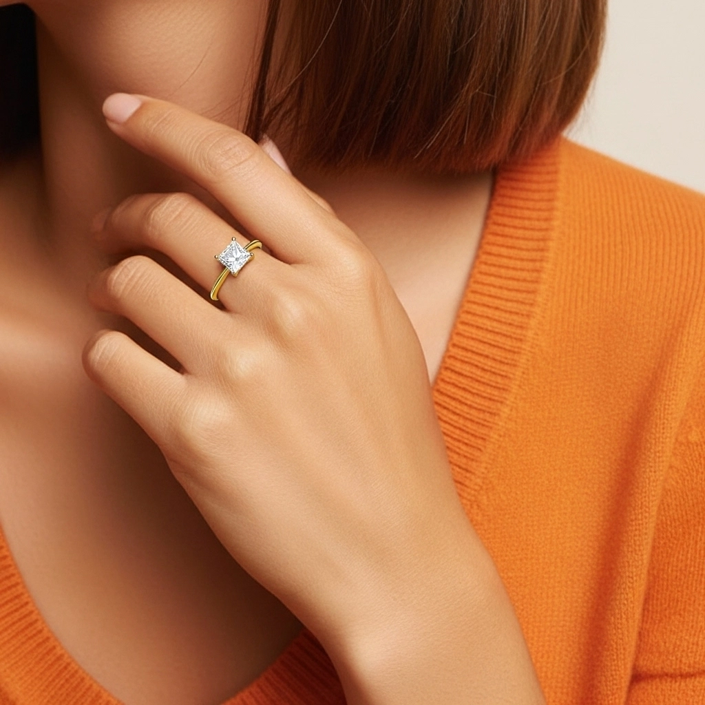 2.00ct Cubic Zirconia Engagement Ring 925 Sterling Silver