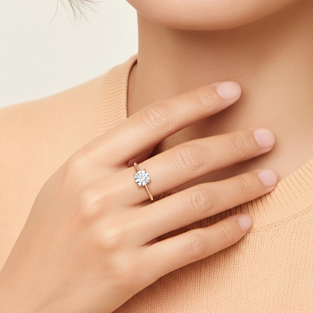 2.00ct Cubic Zirconia Engagement Ring 925 Sterling Silver