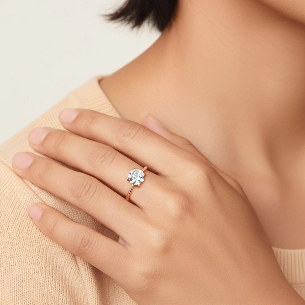 2.00ct Cubic Zirconia Engagement Ring 925 Sterling Silver