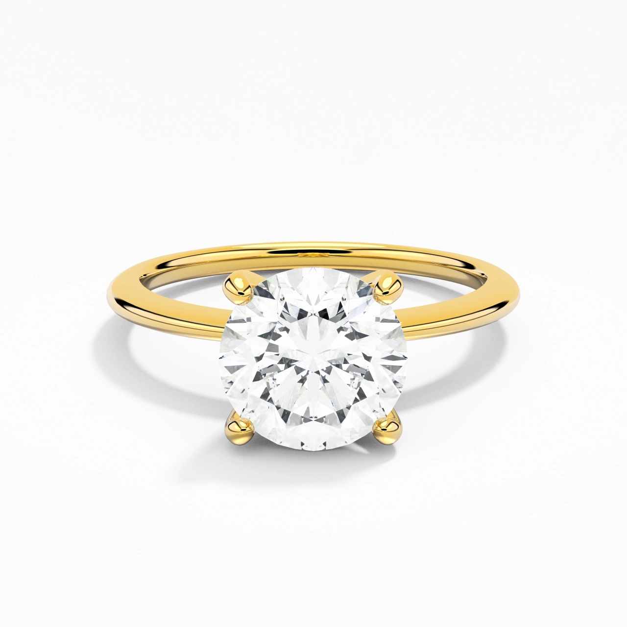 2.00ct Moissanite Engagement Ring 14K Gold