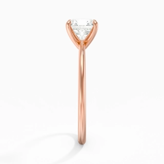 1.00ct Moissanite Engagement Ring 14K Rose Gold