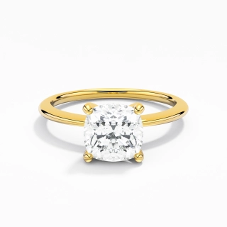 2.00ct Moissanite Engagement Ring 18K Gold