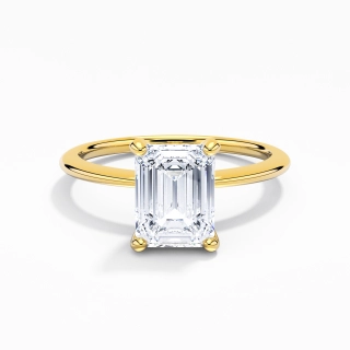 2.00ct Moissanite Engagement Ring 14K Gold