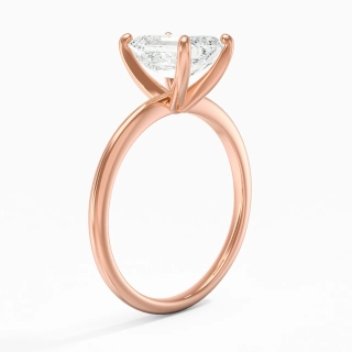 2.00ct Moissanite Engagement Ring 14K Rose Gold