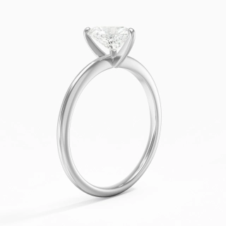 1.00ct Moissanite Engagement Ring 14K White Gold