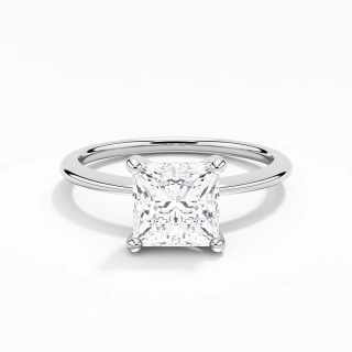 1.50ct Moissanite Engagement Ring 14K White Gold