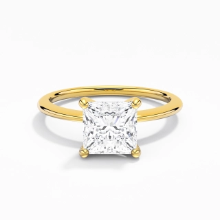 1.50ct Moissanite Engagement Ring 18K Gold