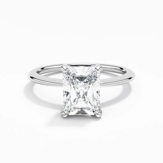 2.00ct Moissanite Engagement Ring 14K White Gold